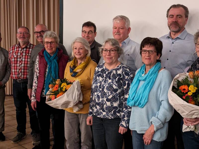das Bild zeigt die neue Vorstandschaft der Bürgergemeinschaft ab 2024